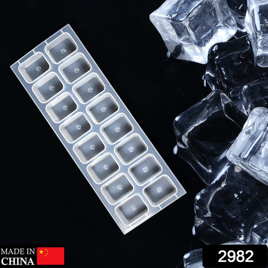 2982 16Cavity Plastic Ice Cube Tray ice Maker Mold for Freezer. 