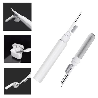 6188 3 In 1 Earbuds Cleaning Pen For Cleaning Of Ear Buds And Ear Phones Easily Without Having Any Damage. 