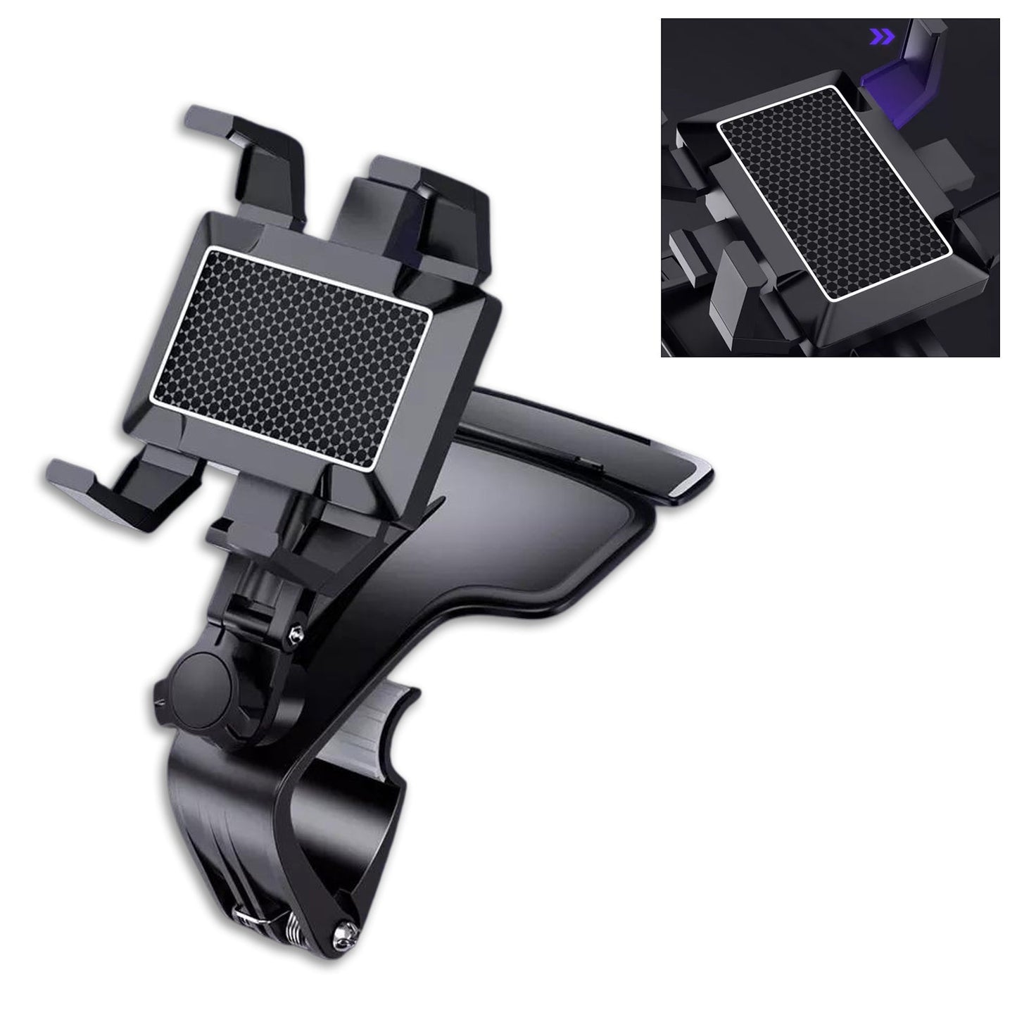 6281 Car Mobile Phone Holder Mount Stand with 360 Degree. Stable One Hand Operational Compatible with Car Dashboard. 