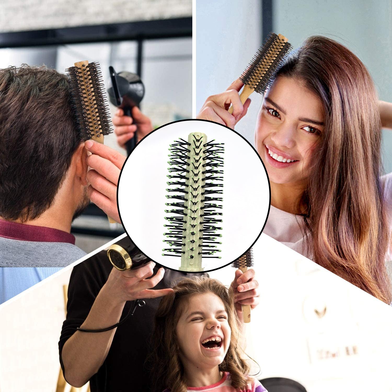 6191 Round Hair Brush For Blow Drying & Hair Styling 