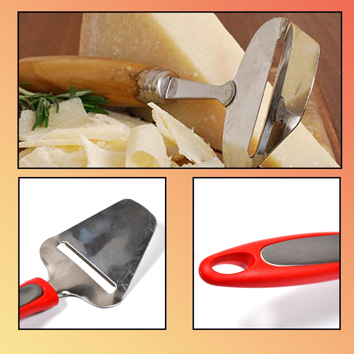 2959 Stainless Steel Cheese Plane Peeler Grater Slicer Cutter 