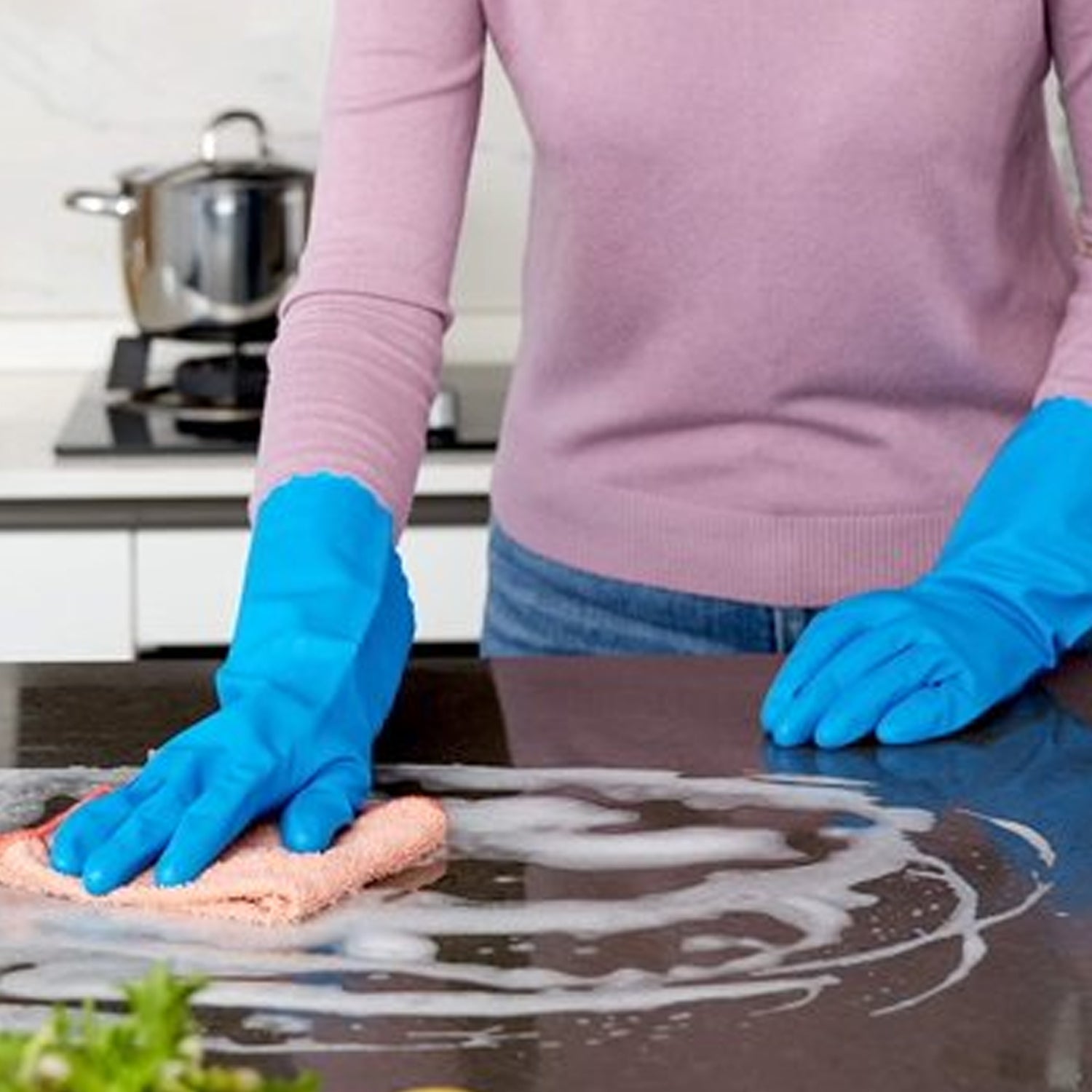 4855 2 Pair Large Blue Gloves For Different Types Of Purposes Like Washing Utensils, Gardening And Cleaning Toilet Etc. 