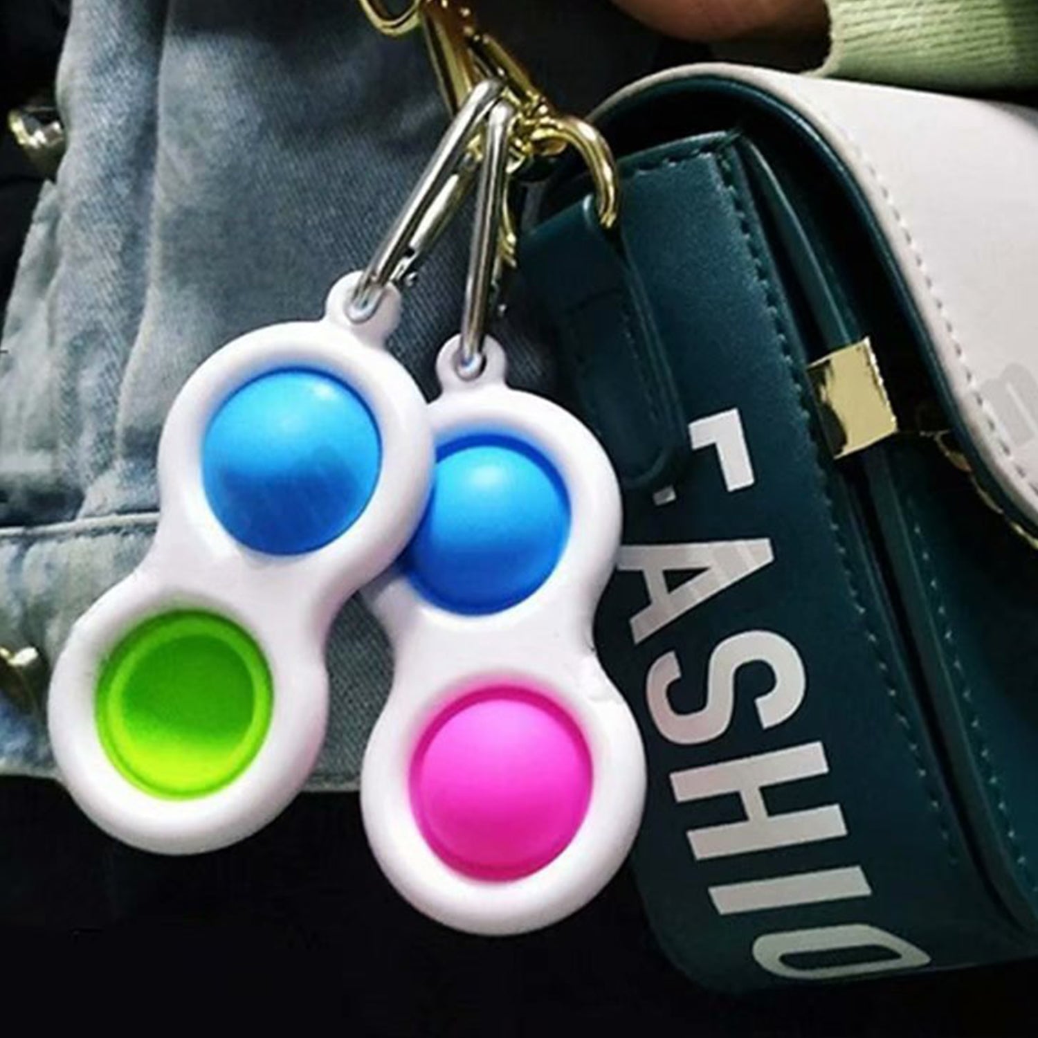 4850 Simple Dimple Fidget Toy Mini Keychain 