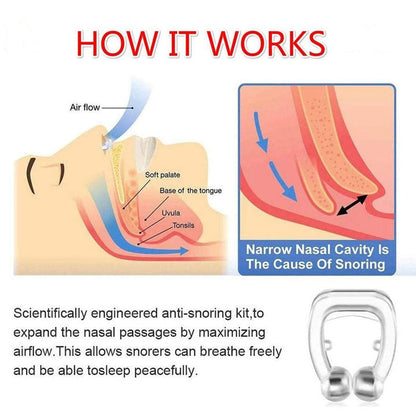 338 Snore Free Nose Clip (Anti Snoring Device) - 1pc EasyGrabGet