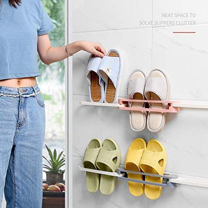 1122 Multifunction Folding Slippers/Shoes Hanger Organizer Rack 