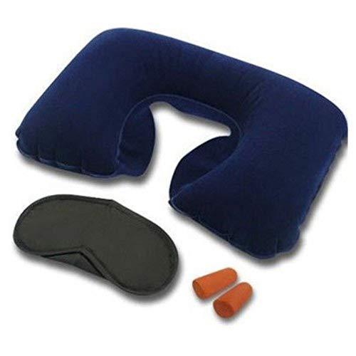 505 -3-in-1 Air Travel Kit with Pillow, Ear Buds & Eye Mask EasyGrabGet WITH BZ LOGO