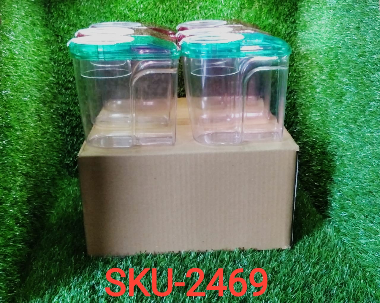 2469 Plastic Storage container Set with Opening Mouth 1500ml (Pack of 6) DeoDap