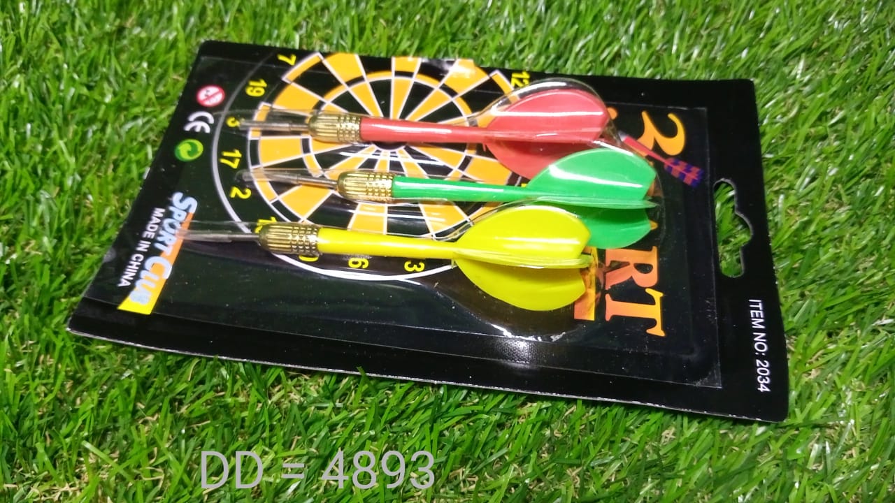 4893 Small 3pcs Dart for Dart Board for Adult Indoor and Outdoor Game for Kids with 3 Darts 