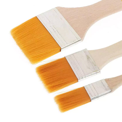 1117 Artistic Flat Painting Brush - Set of 3 DeoDap