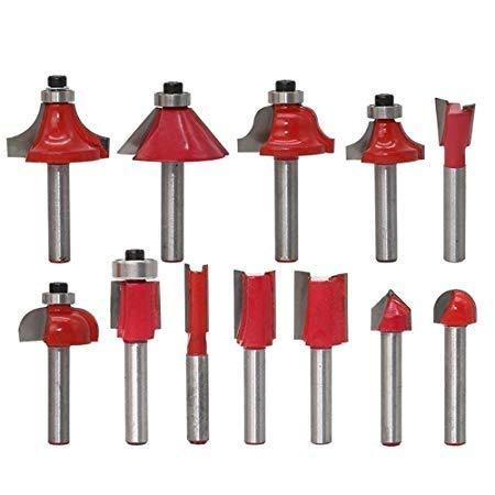 406 -12/15pcs Milling Cutter Router Bit Set Deodap