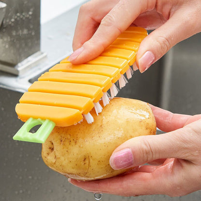 2950 Vegetable Scrubbing Brush, Vegetable Scrubber Non‑Toxic Fruit Brush Carrot Shape Vegetable Brush for Potato for Vegetable 