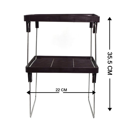 2796 2 Layer Kitchen Rack For Holding And Placing Types Of Things. 