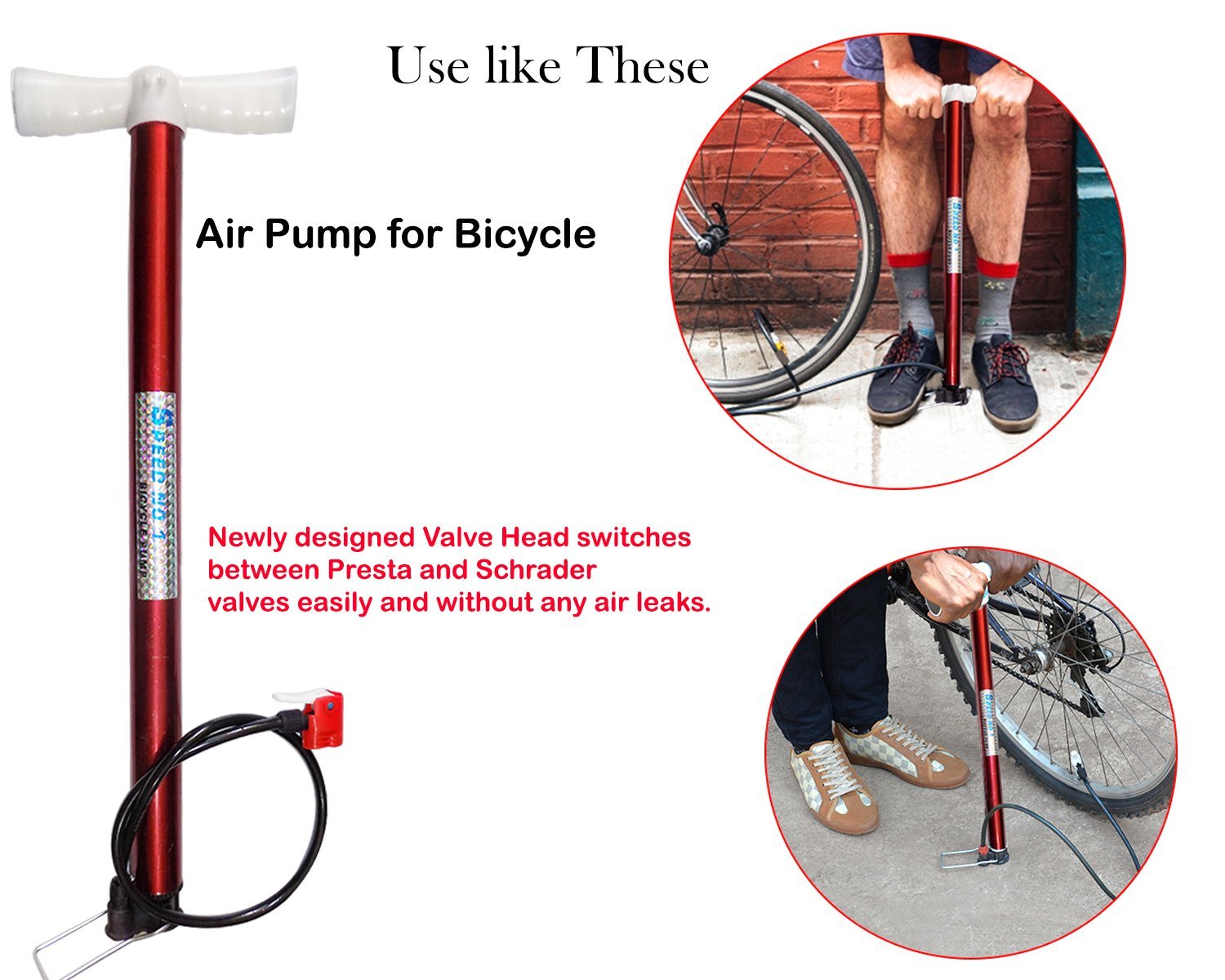 0515A Multipurpose Air Pump (Use for Car,Bicycles,Scooters,Balls,Bikes) 