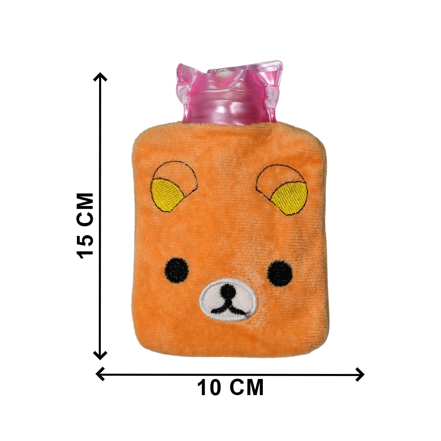 6503 Orange Panda small Hot Water Bag with Cover for Pain Relief, Neck, Shoulder Pain and Hand, Feet Warmer, Menstrual Cramps. 