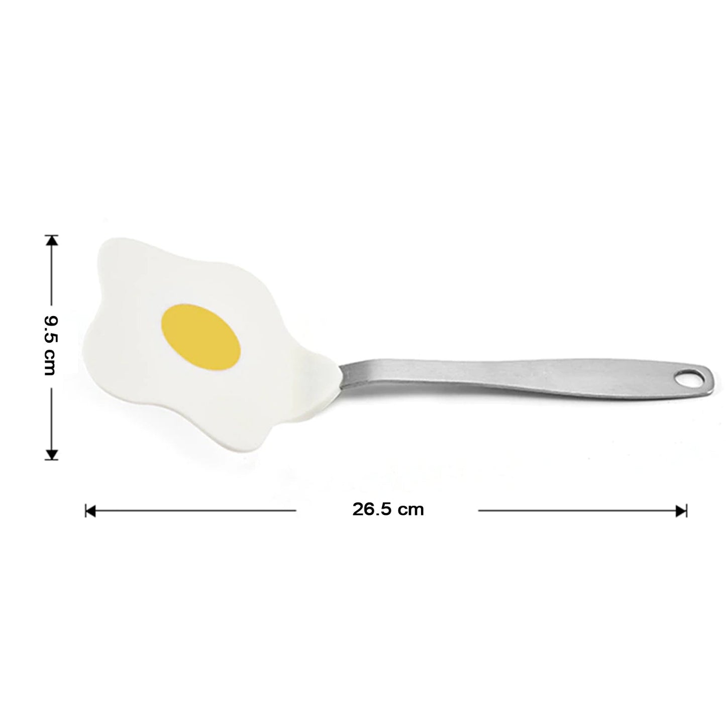 2338 Egg Shape Nylon Turner Non Stick Frying Shovel Fried Fish Omelet Spatula Pancake Pizza Pinball Cooking Tools Kitchen Utensils 