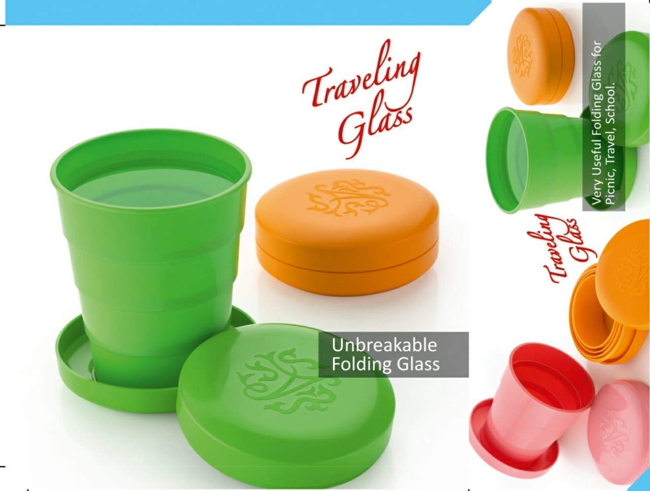 0659 Portable Travelling Cup/Tumbler With Lid DeoDap