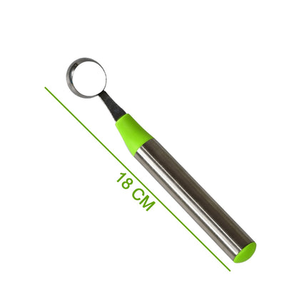 2200 Melon Baller with handle for easy grip, Melon Corer Peeler, Stainless Steel Fruit Scooper Tool. 