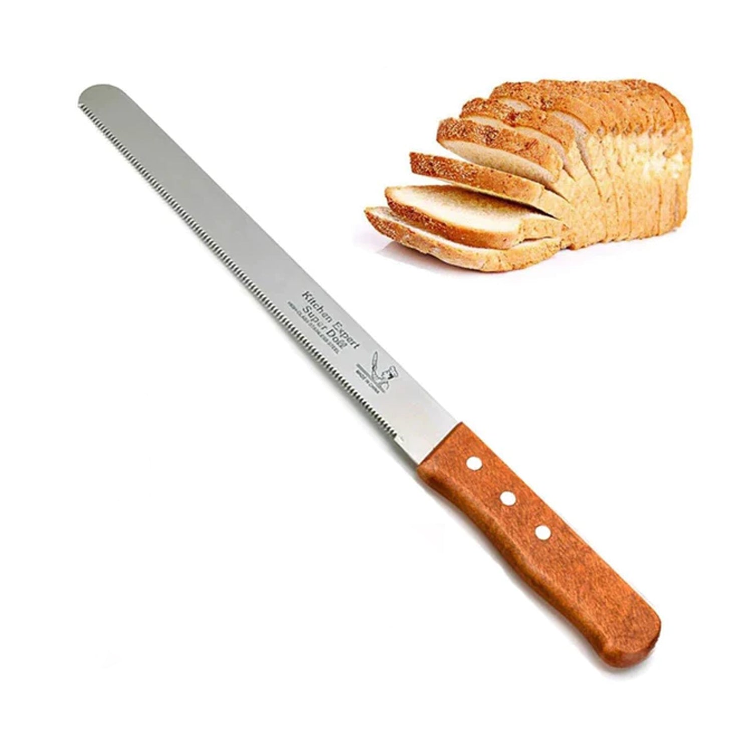 2996 Bread Knife, 15Inch Bread knife to Cut Bread/Cake. Bread Knife for Homemade Bread, Baker's Knife for Slicing 