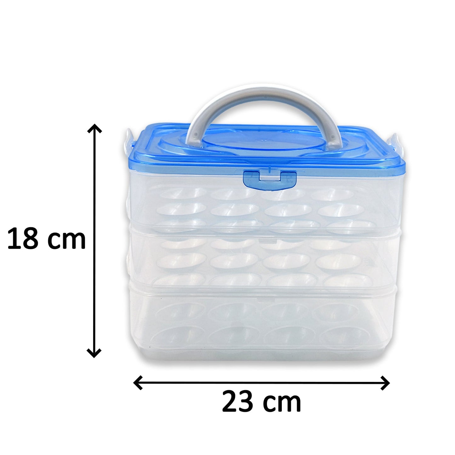 2643 3-Layer Plastic Refrigerator Egg Storage Box (36 Grid) DeoDap