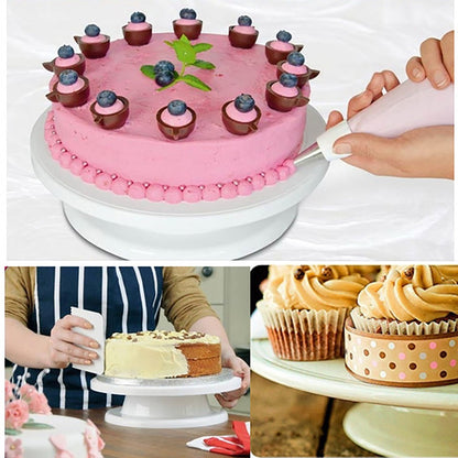 2540 Rotating Cake Stand for Decoration and Baking ( 28 Cm) DeoDap