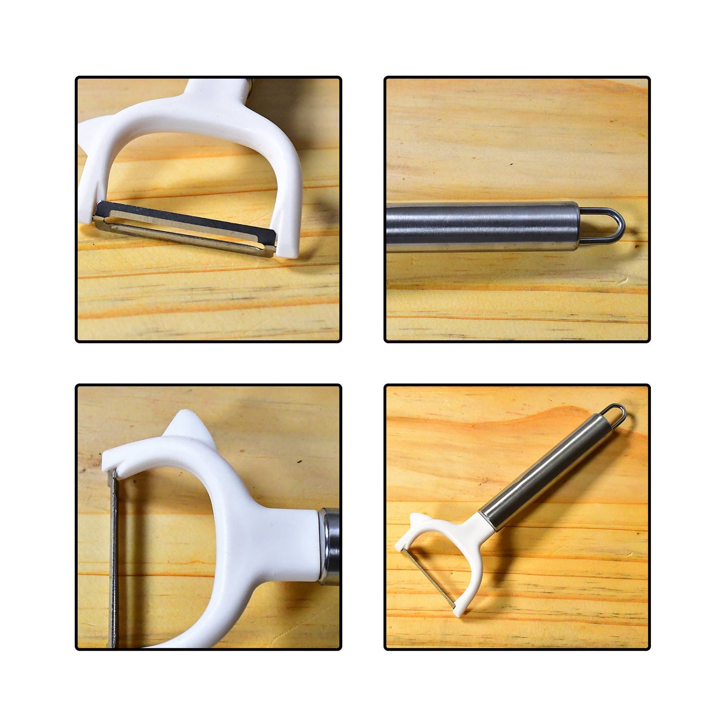 2058 Vegetable Peeler for Kitchen, Stainless Steel Potato Peeler with Sharp Blades 