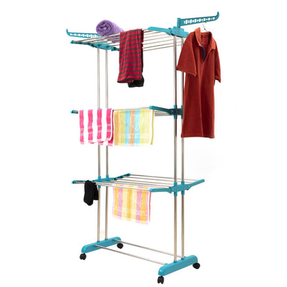 4685 Stackable 3 Layer Folding Clothes Rack 