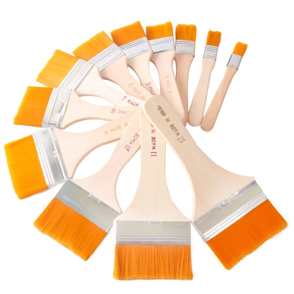 4663 Artistic Flat Painting Brush - Set of 12 DeoDap