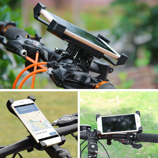 1456 Bike Phone Mount Anti Shake and Stable Cradle Clamp with 360Â° Rotation DeoDap