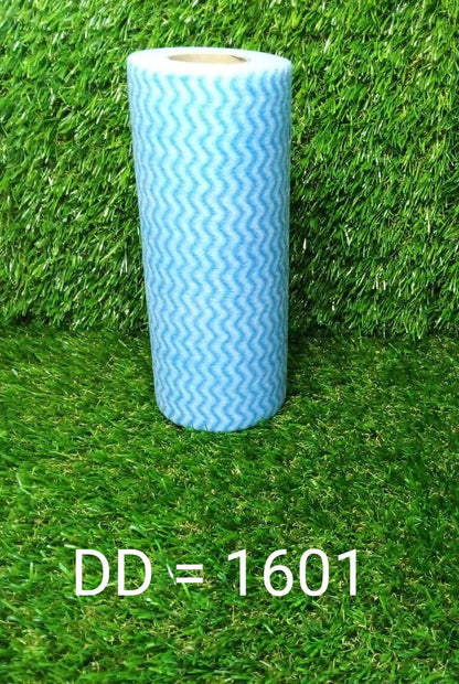 1601 Non Wooven Fabric Disposable Handy Wipe Cleaning Cloth Roll (1Pc) DeoDap