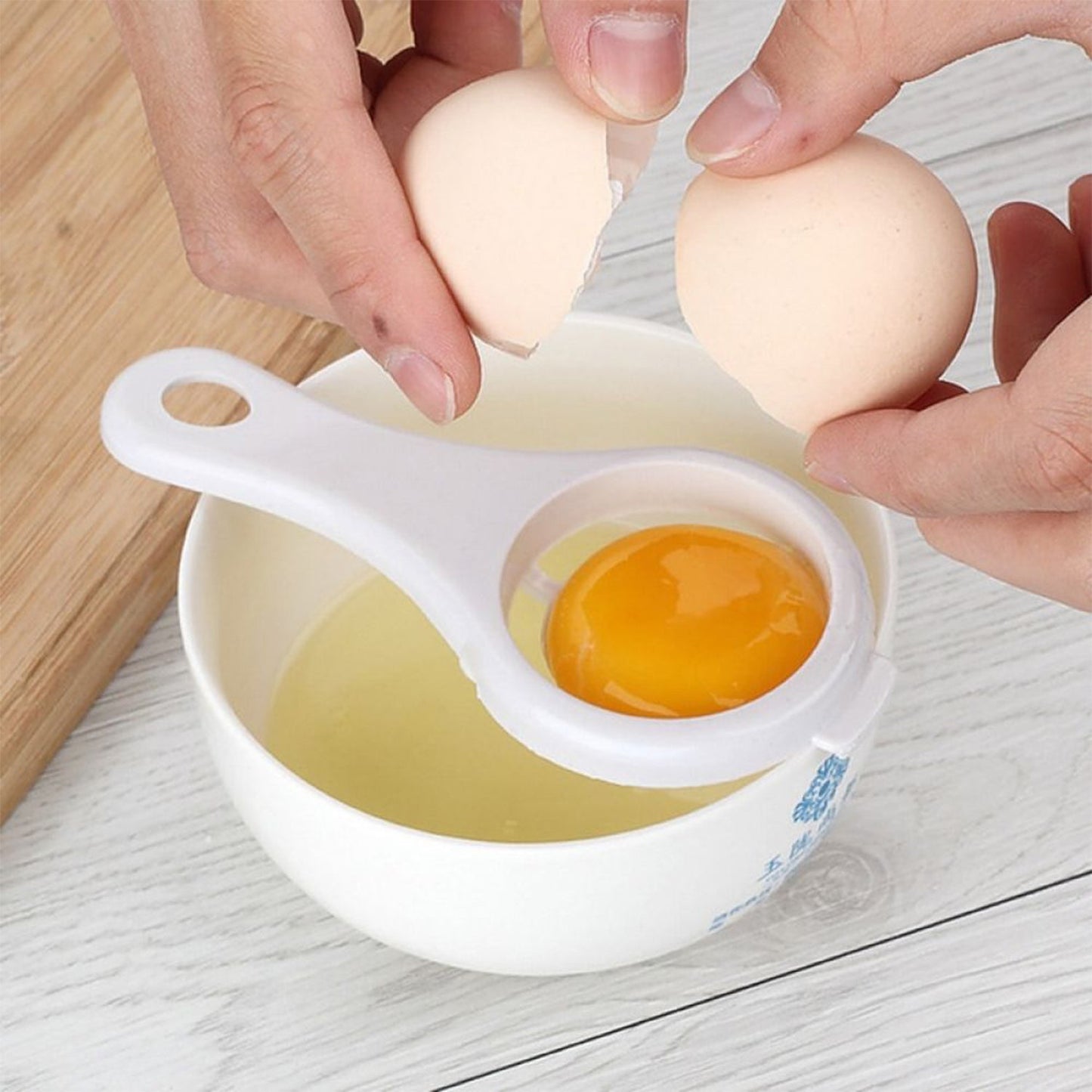 2885 Egg Yolk Separator, Egg White Yolk Filter Separator, Egg Strainer Spoon Filter Egg Divider 