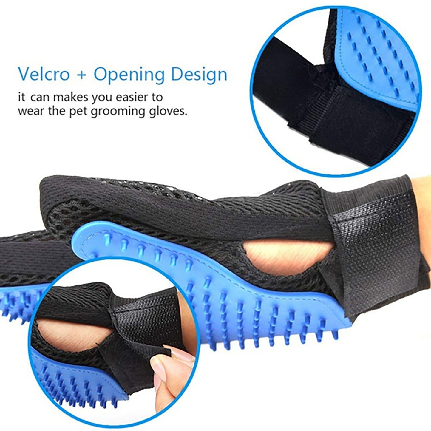 4681 Pet Hair Remover Glove & Self Cleaning Fur Remover DeoDap