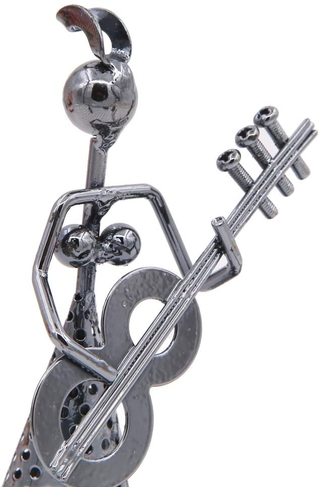 1640 Girl Musician Playing Bass Guitar Pen Stand Showpiece DeoDap