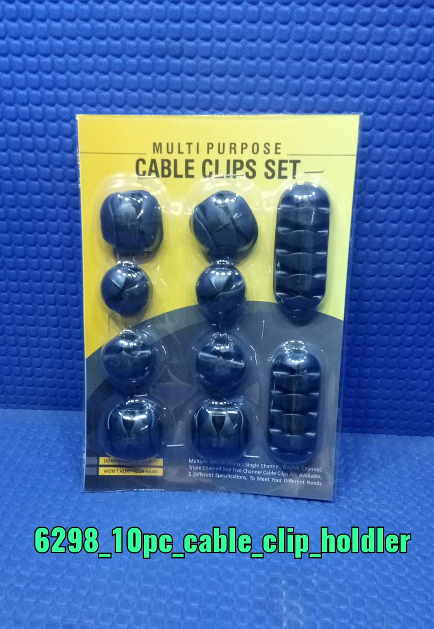 6298 10PCS CABLE HOLDER AND SUPPORTER FOR GIVING SUPPORT AND STANCE TO ALL KIND OF CABLES. 