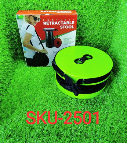 2501 Foldable Height Adjusting Stool Space Saving Telescopic Stool DeoDap