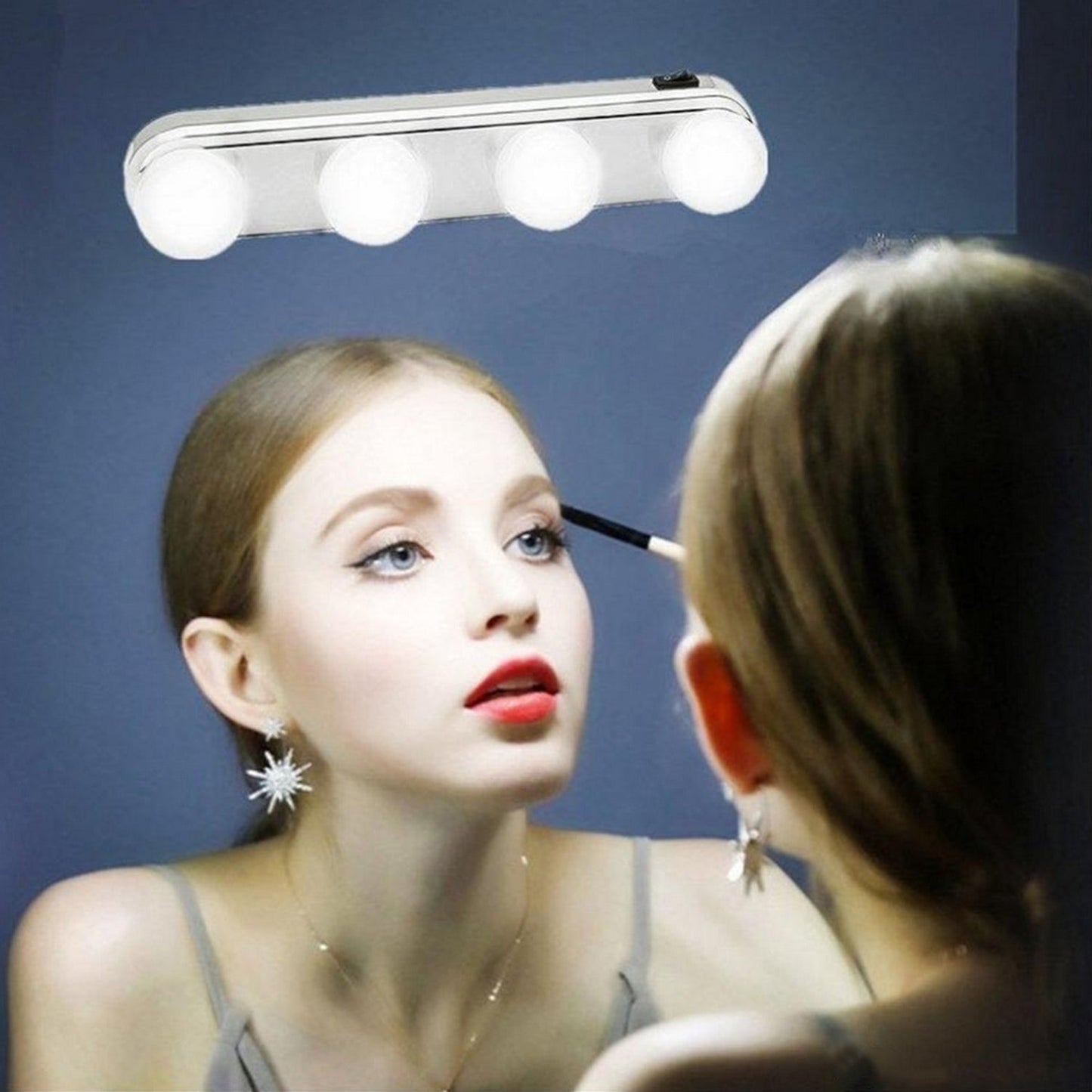 6189 Glow Make Up Light Portable Cosmetic Kit Battery Powered Mirror Lighting Super Bright 