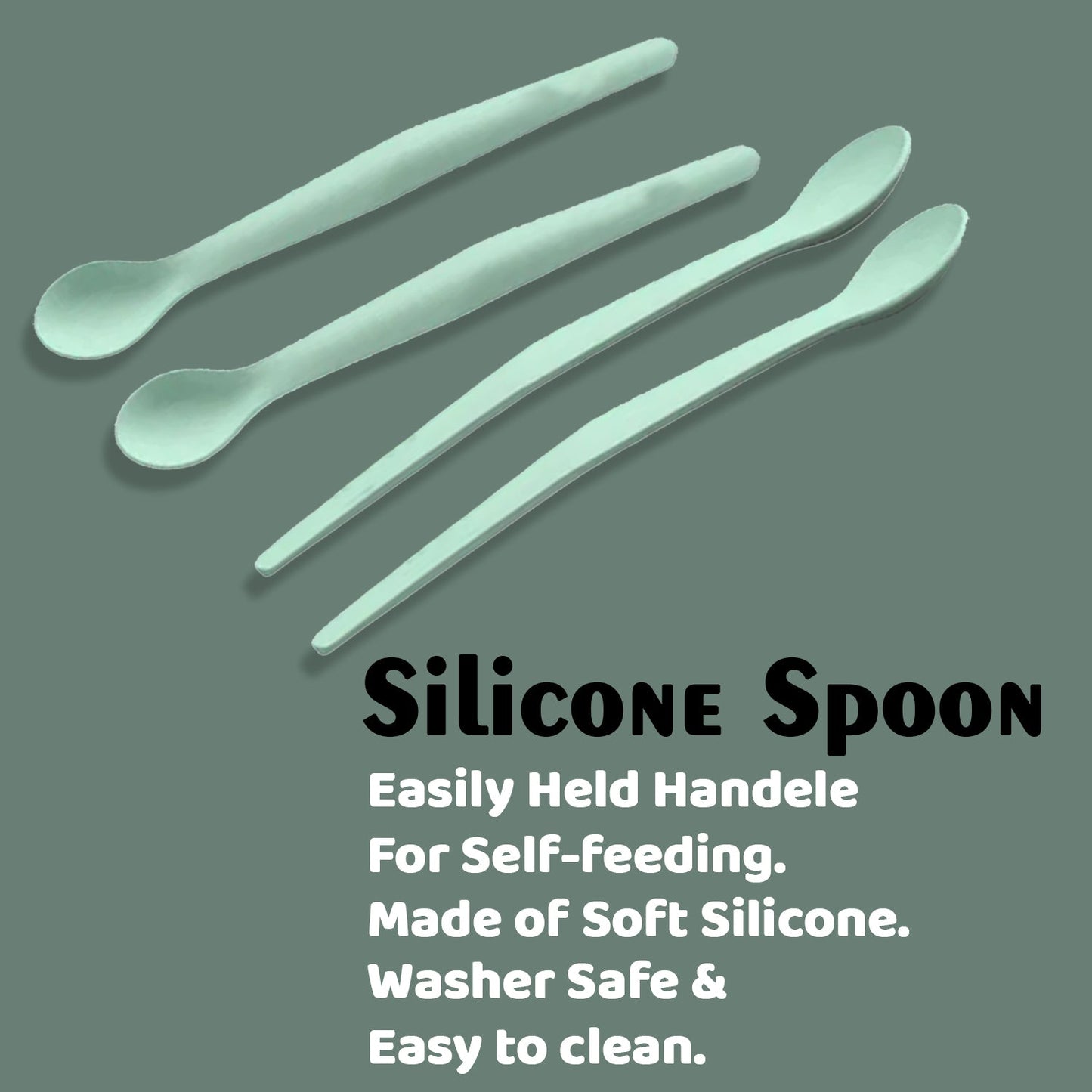 2024 Small Silicone Spoons Nonstick Kitchen Spoon Silicone Serving Spoon Stirring Spoon for Kitchen Cooking Baking Stirring Mixing Tools 