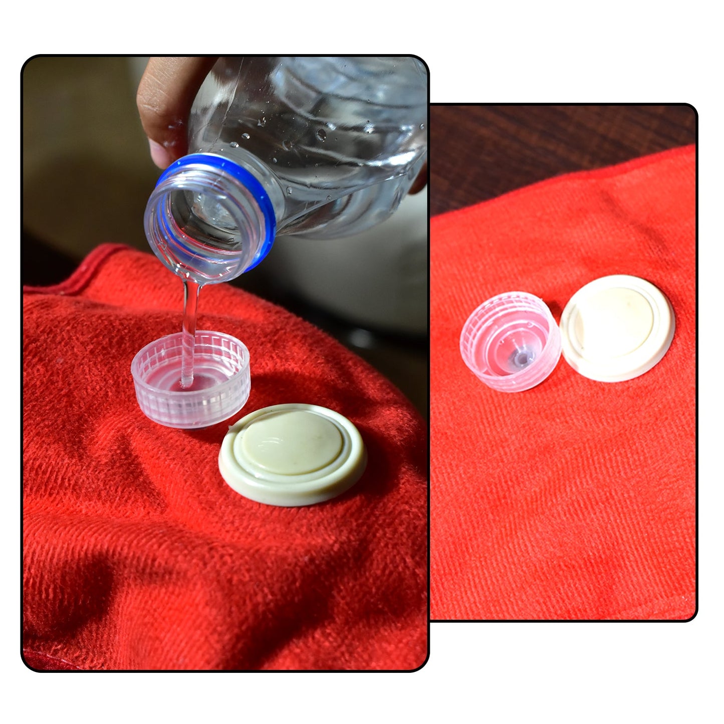 6139 5 Pc Hot Water Bag in Water injector Cap used in bottle for types of pouring purposes etc. 