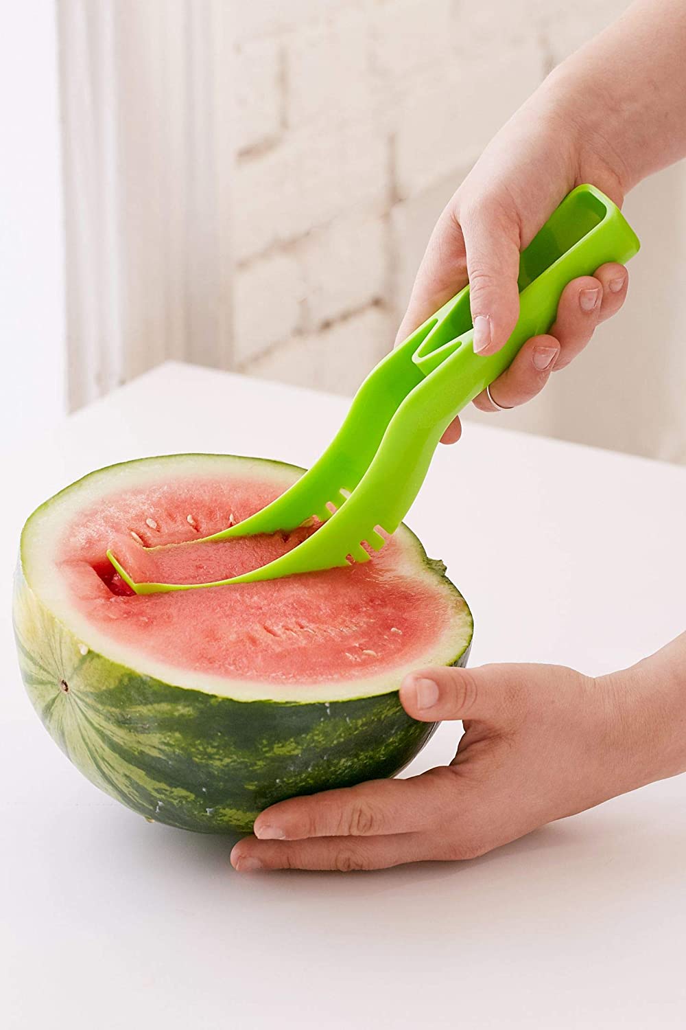 2047 Plastic Watermelon Cutter Slicer DeoDap