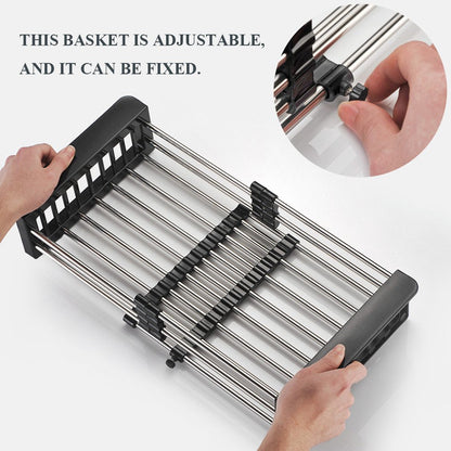 2189 Stainless Steel Expandable Kitchen Sink Dish Drainer DeoDap