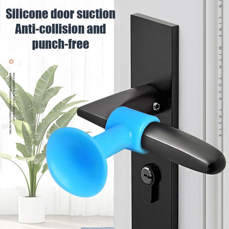 1442 Door Stopper Mini Anti-Collision Silicone Door Handle Crash Pad DeoDap