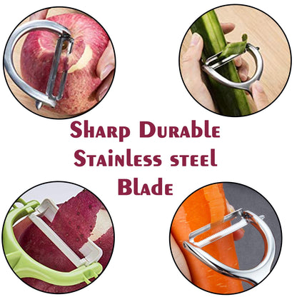 2058 Vegetable Peeler for Kitchen, Stainless Steel Potato Peeler with Sharp Blades 