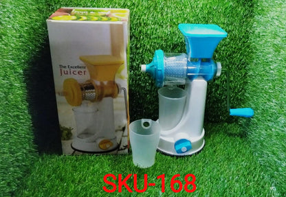 168 Manual Fruit Vegetable Juicer with Juice Cup and Waste Collector DeoDap