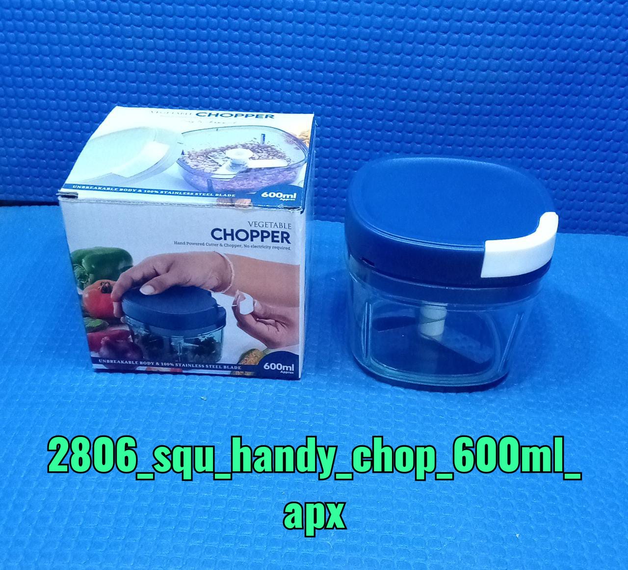 2806 Manual Mini Small Plastic Food Chopper With Extra Sharpe Blades 