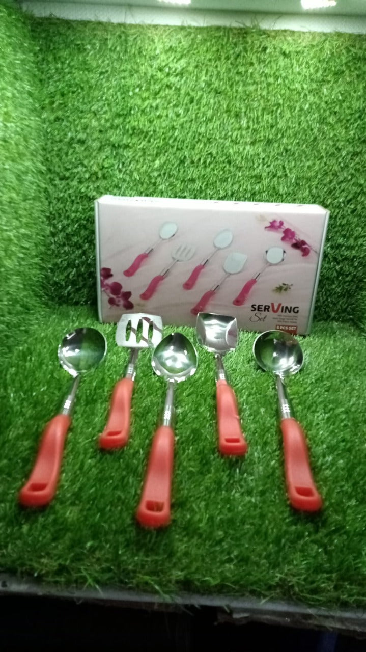 2935 Stainless Steel Serving Spoon Set 5 pcs. 