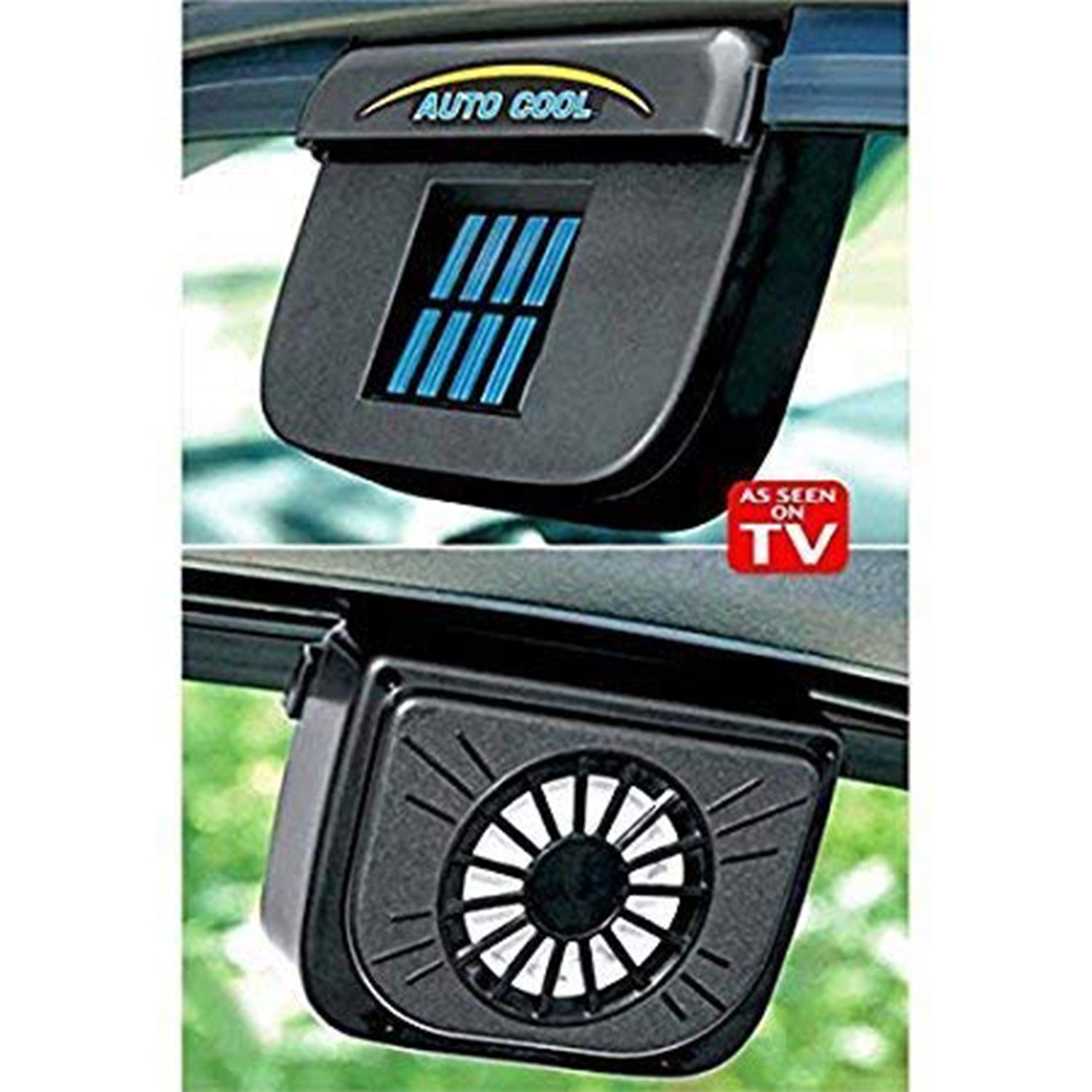 1460 Plastic Auto Cool- Solar Powered Ventilation Fan Keeps Your Parked Car Cool 