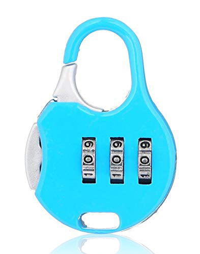 1245 Stainless Steel Resettable Combination Padlock Round Shape DeoDap