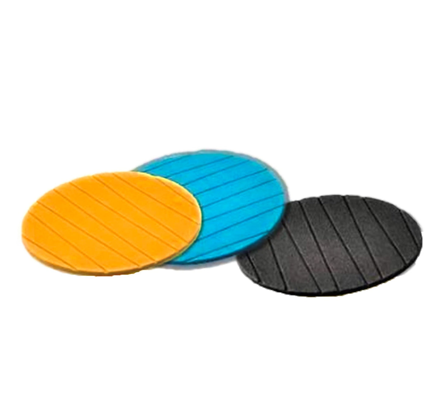 2127 Coasters Round Heat Resistant Pads Flexible for Home Kitchen Tools Tableware (3 pack) DeoDap