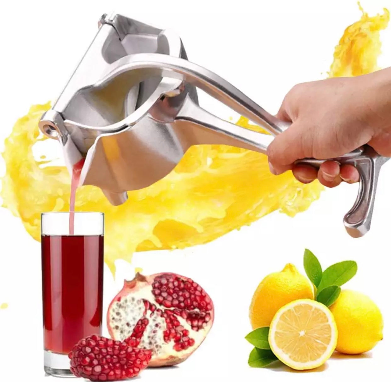 2445 Manual Aluminium and Plastic Fruit Press Juicer 