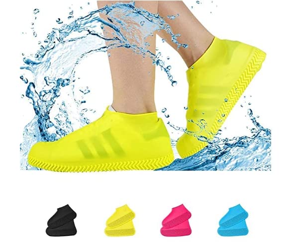 4919 Shoe Cover (small size) for rain Reusable Antiskid Waterproof Boot Cover Shoe Protector for Bike Silicone (1 Pair) 