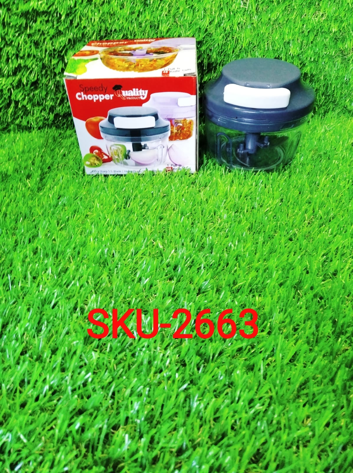 2663 Quick Chopper and Slicer Used Widely for chopping and Slicing of Fruits, Vegetables, Cheese Etc. Including All Kitchen Purposes. DeoDap